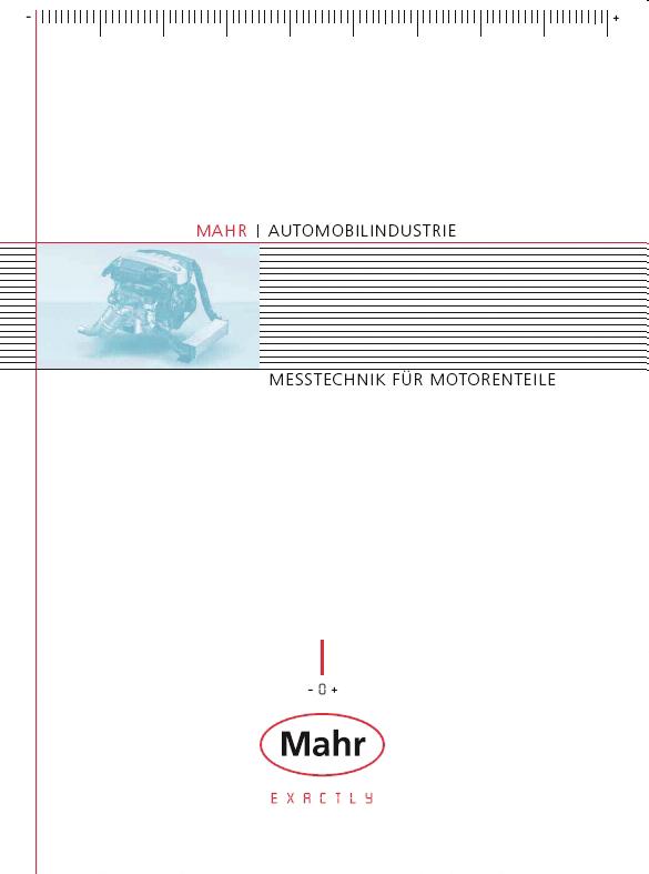 Broschüre Messtechnik für Motorenteile