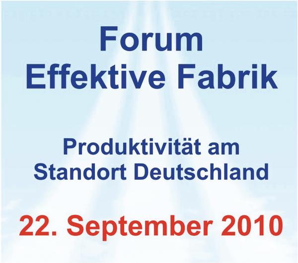 Forum Effektive Fabrik