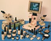 Prüfmikroskope, Meßsysteme und Komponenten