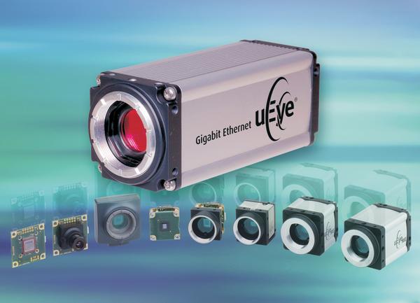 Gigabit-Ethernet-Kamera mit verstellbarem Auflagemaß und mit GPIO- und RS232-Interface